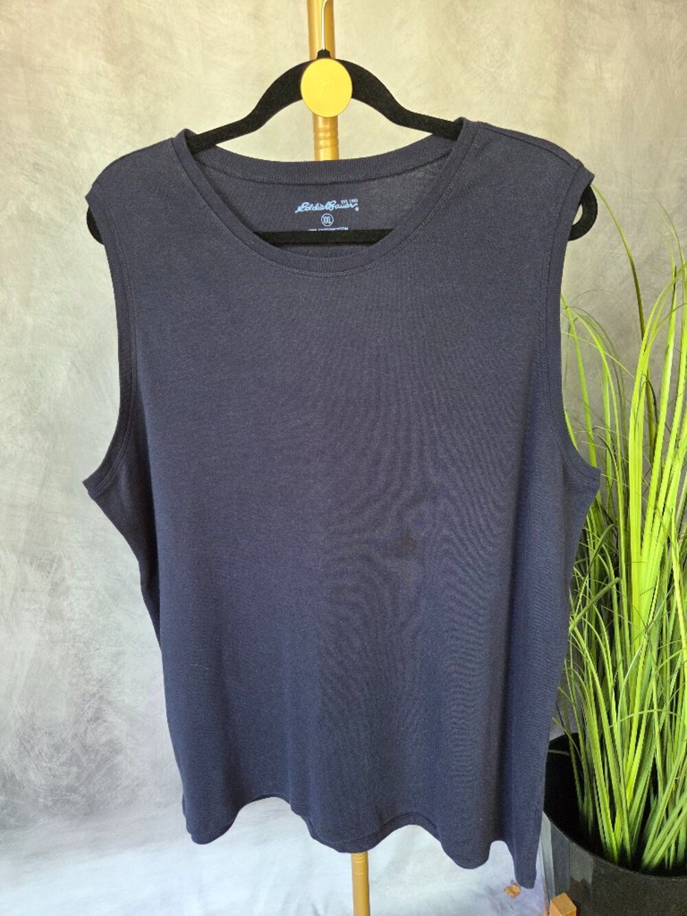 Vintage Eddie Bauer Women's Navy Tank Top Size XXL NWOT